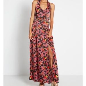 Beautiful ModCloth Halter Maxi Floral Dress 3x
